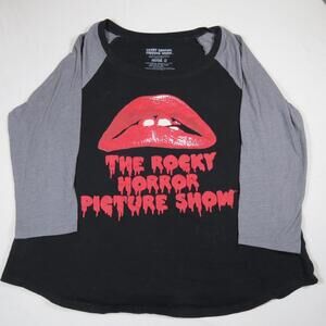 Rocky Horror Picture Show Ripple Junction 3/4 Sleeve Baseball Shirt Sz 0 Torrid